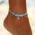 IF ME Bohemian Multiple Layers Starfish Turtle Beads Anklets For Women Vintage Boho Shell Chain Anklet Bracelet Beach Jewelry